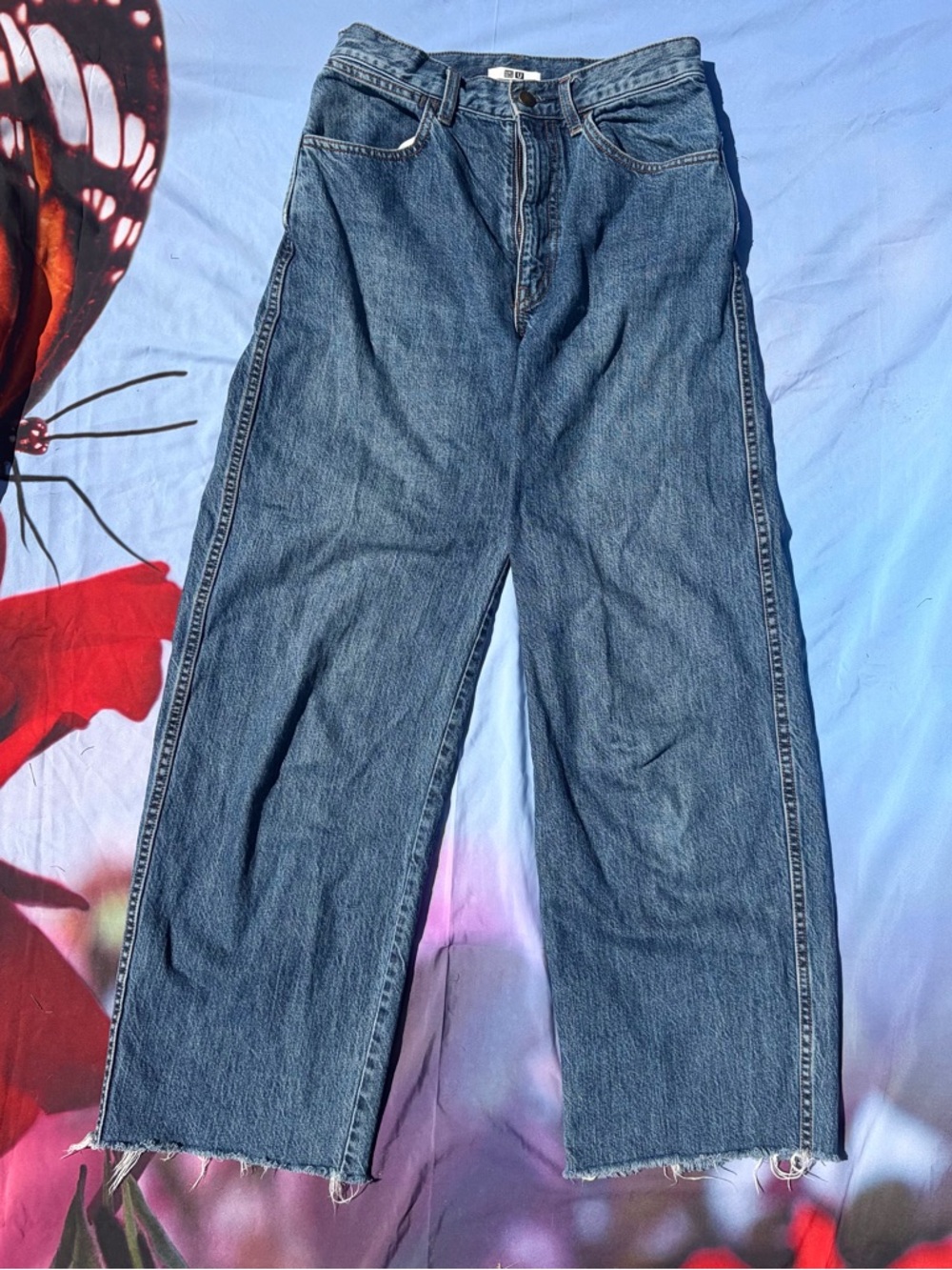 Uniqlo Women’s Relaxed Straight-Leg Jeans - Medium Blue